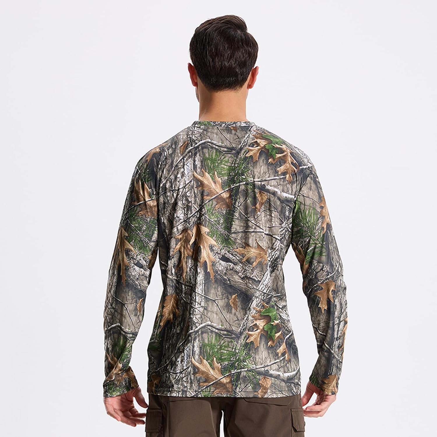 LOOGU Men's Camo Shirt Lightweight Turkey Hunting Shirt Camouflage Shirts for Men Long Sleeve Shirt - Image 7