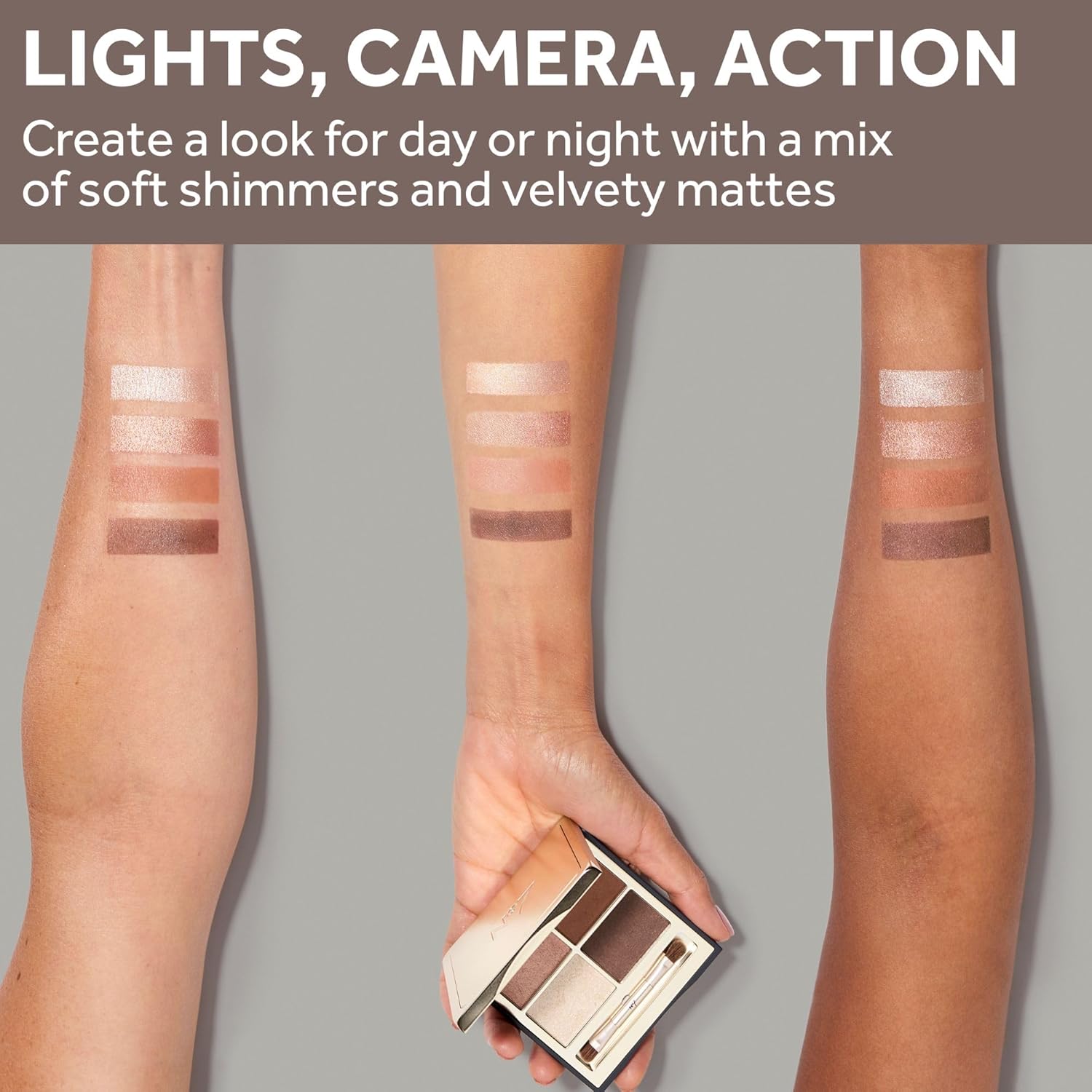 No7 Pro Artist Eyeshadow Palette - High-Pigment Eye Makeup with a Lasting Finish & Blendable Formula - Includes Matte & Shimmer Eyeshadow to Create Versatile Looks - Lights Camera Action (0.25 oz) - Image 6