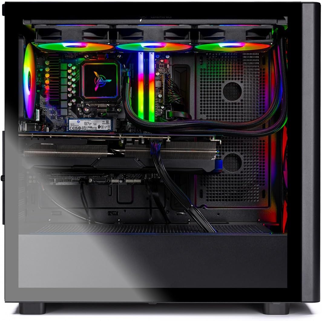 Skytech Gaming Chronos 3 Desktop PC, Ryzen 7 7700X 4.5 GHz (5.4GHz), NVIDIA RTX 5070 12GB, 1TB NVMe SSD, 32GB DDR5 RAM 5600 RGB, 850W Gold PSU, 360mm ARGB AIO, Wi-Fi, Win 11 - Image 2
