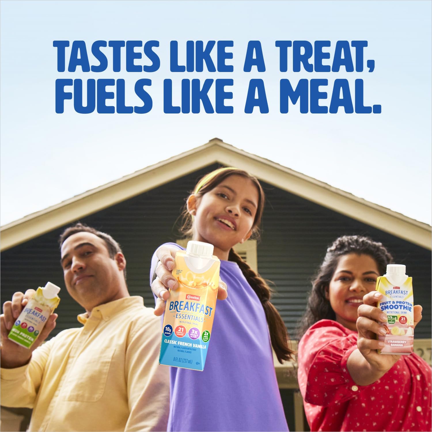 Carnation Breakfast Essentials Complete Nutritional Drink Strawberry 1.26 oz. Packet 60 Ct - Image 5