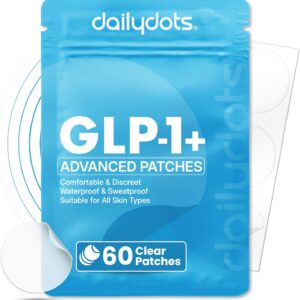 GLP-1 Patches | 60 Clear Patches | Advanced Berberine, Pomegranate & Cinnamon Formula | Plant-Based Time Release Patch for Men & Women
