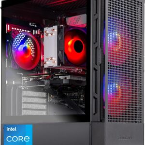 Skytech Gaming Blaze4 Mini Desktop PC, Intel i5 14400F 2.5 GHz (4.7GHz Turbo), NVIDIA RTX 5060 Ti 16GB, 1TB Gen4 NVMe SSD, 16GB DDR5 RAM 5200, 650W Gold PSU, Wi-Fi, Win 11