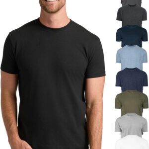 True Classic Mens T-Shirts – Short Sleeve Crew Neck T Shirts for Man, Cotton Blend Plain Novelty Men’s T-Shirts