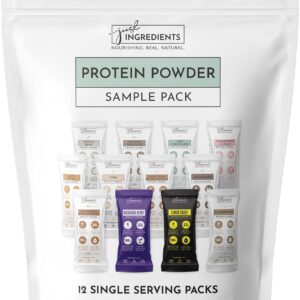 Protein Powder Made with 100% Grass Fed, Non Denatured Whey | Four Different Protein Sources from Organic Whole Food Ingredients | 12 Servings | 22g Protein (12 Servings, Sample Variety Pack)