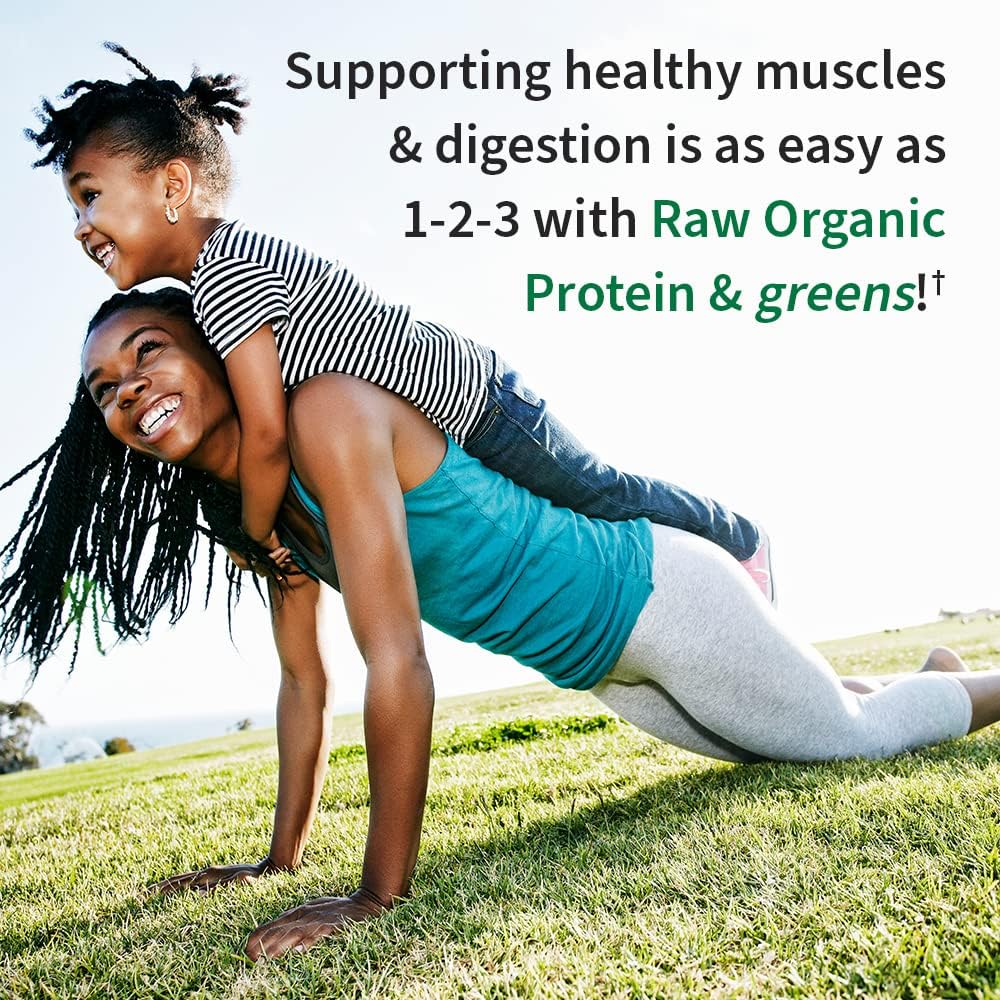 Garden of Life Raw Protein & Greens Vanilla Protein Powder – 20g Plant Based Greens Powder, Probiotics & Enzymes, Post-Workout Recovery, Vegan, Gluten-Free, Non-GMO, 20 Servings - Image 2