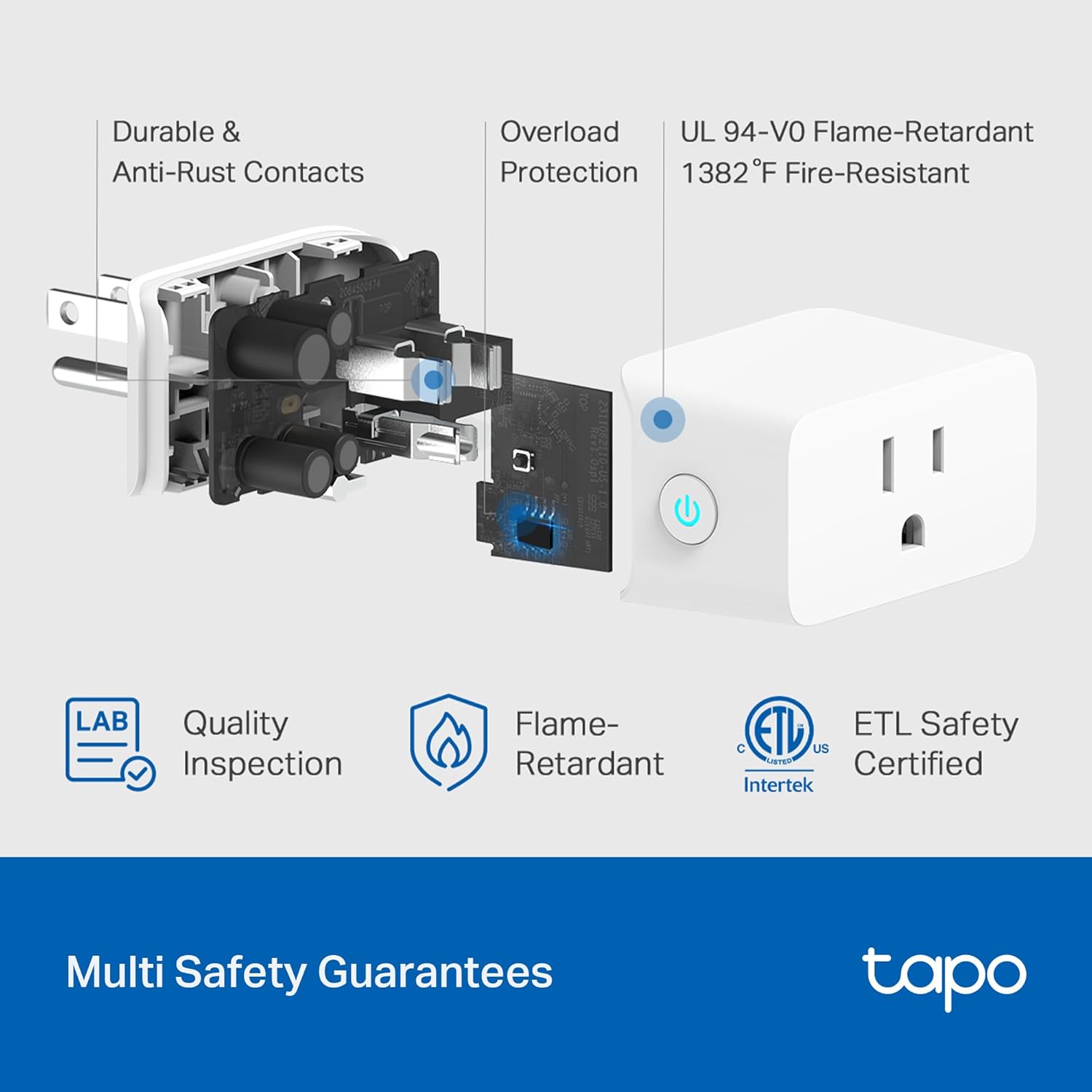 TP-Link Tapo Smart Plug Mini, Matter Compatible, Compatible with Alexa, Google Home & Samsung SmartThings, Energy Monitoring, 15A, UL Certified, 2.4G Wi-Fi Only, Tapo P110M(2-Pack) - Image 10