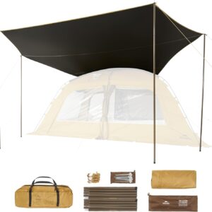 Naturehike Dune Hot Tent with Stove Jack,Double Layer 4 Season Tent,Waterproof 2-4 Person Tents for Camping