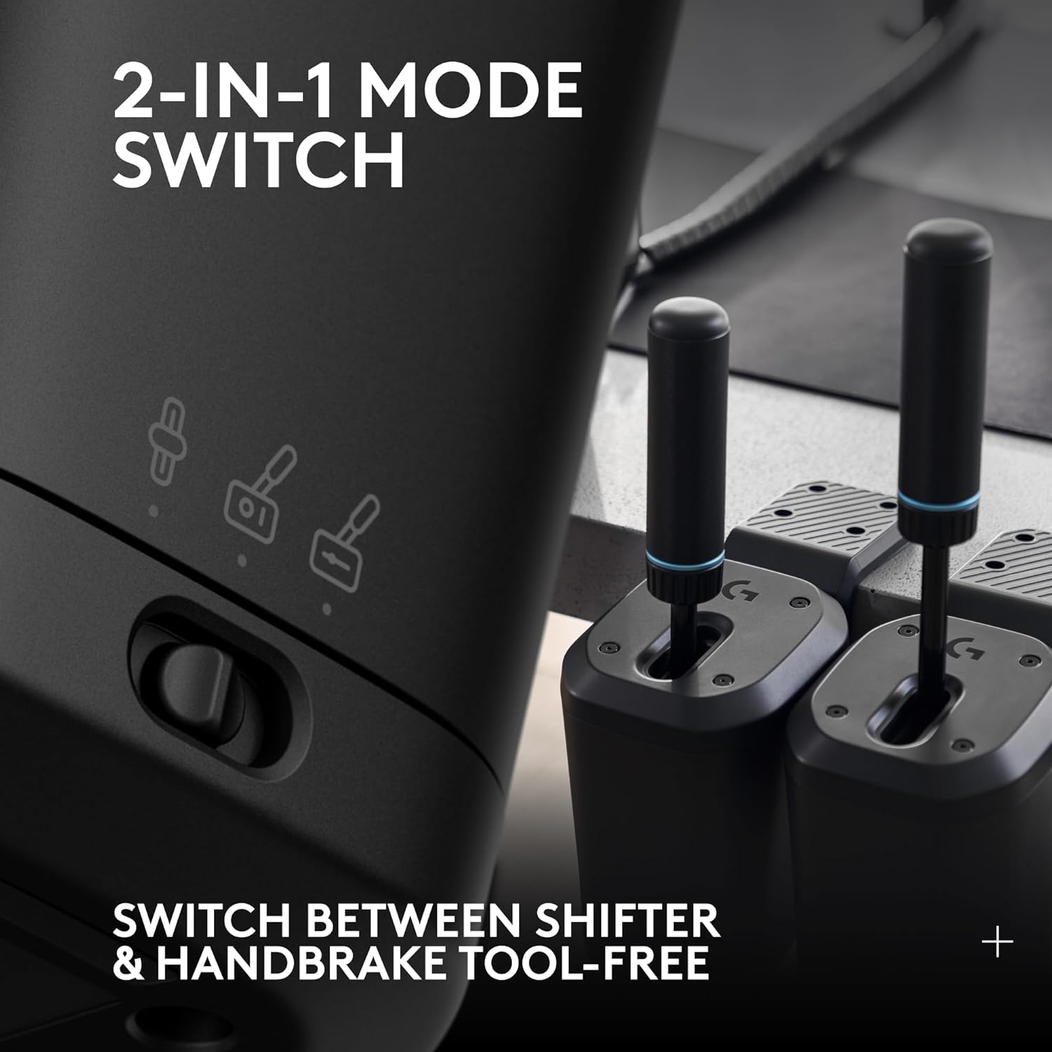 Logitech G29 Driving Force Racing Wheel and Floor Pedals, Real Force Feedback, Stainless Steel Paddle Shifters, Leather Steering Wheel Cover for PS5, PS4, PC, Mac - Black - Image 2