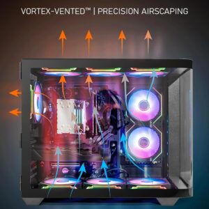 Liquid-Cooled Gaming PC Desktop – i7-12700KF up to 4.9GHz, GeForce RTX 5060 8GB GDDR6, 32GB DDR4 RGB RAM, 1TB NVMe SSD, 800W PSU, Windows 11 Pro, 9× RGB Fans
