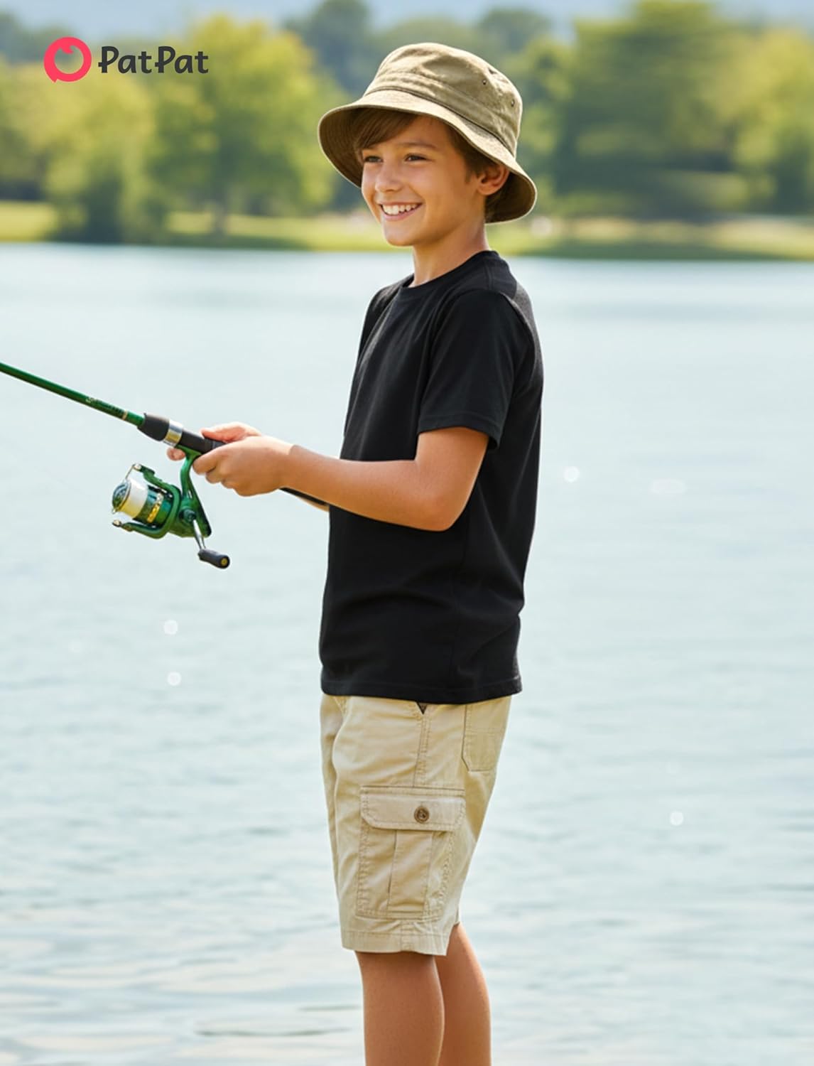 PATPAT Boys Neon Shirt 5T to Youth Dry Fit Athletic UPF 50+ T Shirts Short Sleeve Rash Guard Performance Sports Undershirt - Image 3