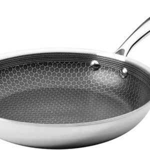 Black Cube Frieling Quick Release Cookware Fry Pan – 9.5-Inch – Non Stick Frying Pans – Quick Release Pans – Stainless Steel Non Stick – Stainless Fry Pan Hybrid Cookware