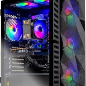 Skytech Gaming Storm Gaming PC, AMD Ryzen 5 5500 3.6GHz, NVIDIA RTX 5050 8GB, 1TB NVMe SSD, 32GB DDR4 RAM 3200, 650W Gold PSU, Wi-Fi, Win 11, Desktop