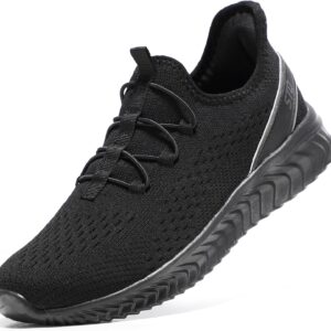 STQ Womens Orthopedic Walking Shoes for Plantar Fasciitis Lightweight Slip on Sneakers Comfortable Travel Gym Fitness Shoes