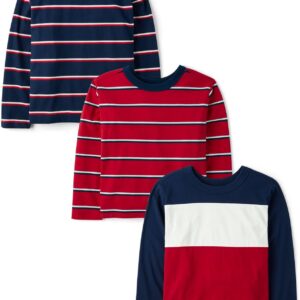 The Children’s Place Boys’ Long Sleeve Everyday Casual Knit Shirt