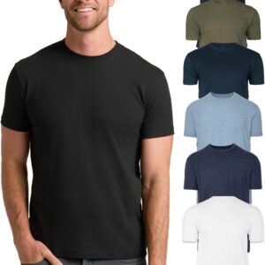True Classic Mens T-Shirts – Short Sleeve Crew Neck T Shirts for Man, Cotton Blend Plain Novelty Men’s T-Shirts