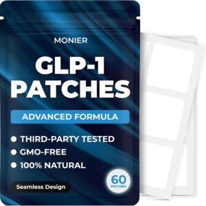 GLP-1 Patches for Women & Men | GLP1 Patch with Berberine, L-Glutamine, Garcinia Cambogia, Resveratrol | 60 Days Supply