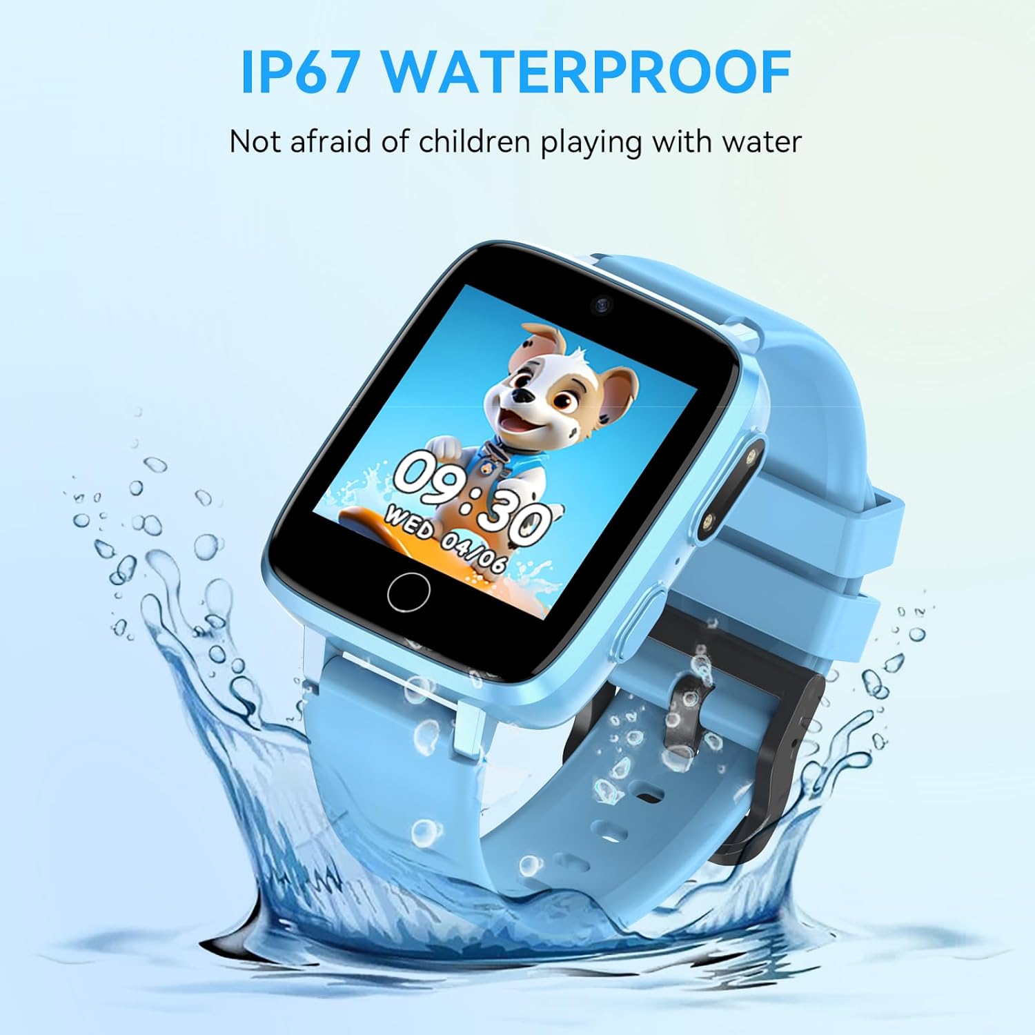 Smart Watch for Kids, 1.54" HD Touchscreen Watches with 26 Games, Camera, Video Recorder, Music, Pedometer, Alarm Clock Calendaring, Flashlight, IP67 Waterproof Birthday Toys for 3-12 Years Old Kids - Image 7