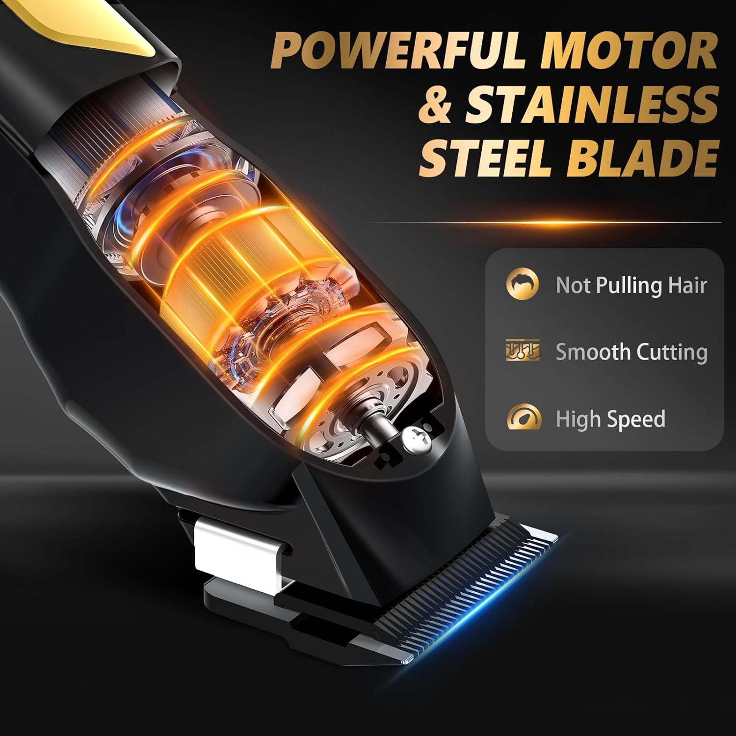 Ufree Professional Cordless Clippers and Trimmers Set for Men for Hair Cutting, Beard Trimmer, Barber Clippers, Rechargeable Electric Shaver, Gifts for Men - Image 4