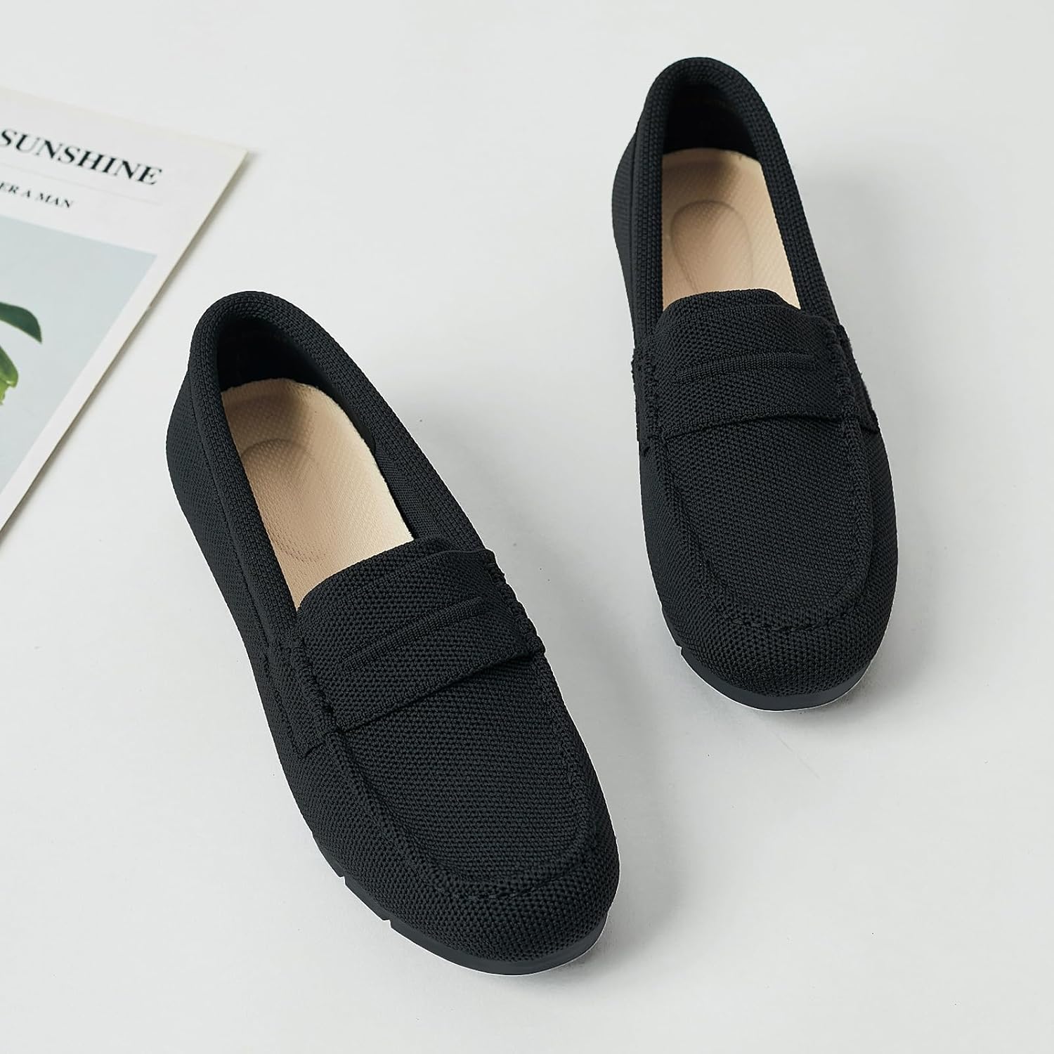 Loafers for Women Comfortable Slip on Work Flats Shoes Womens Dressy Casual Walking Shoes - Image 4