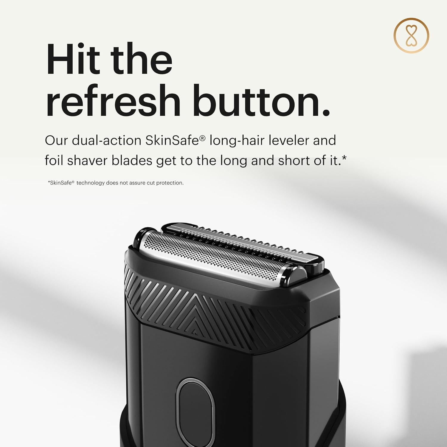 MANSCAPED® The Handyman™ Compact Face Shaver – Portable Men’s Travel Facial Hair Groomer, USB-C Rechargeable Razor, Electric Foil Face Shaver, Waterproof, Cordless, Dual-Action SkinSafe® Foil Blades - Image 4