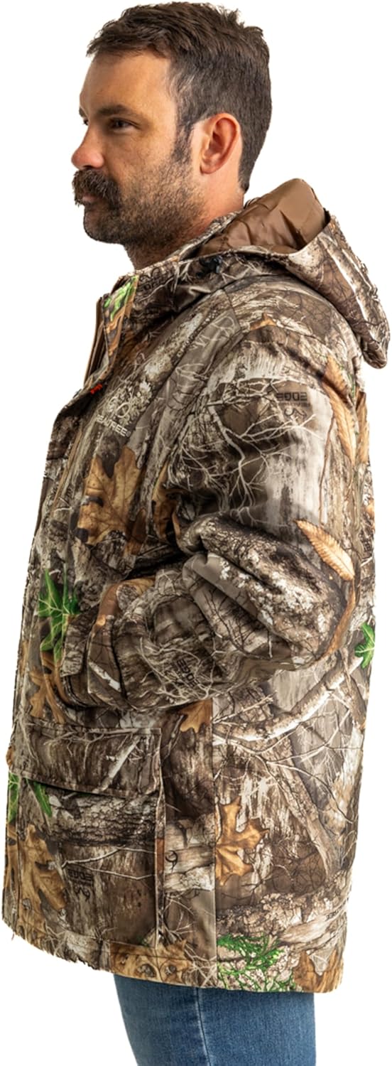 Realtree Men's Camo Hunting Insulated Cold Weather Parka Jacket - Water-resistant, Mid-weight and Super Warm - Image 5
