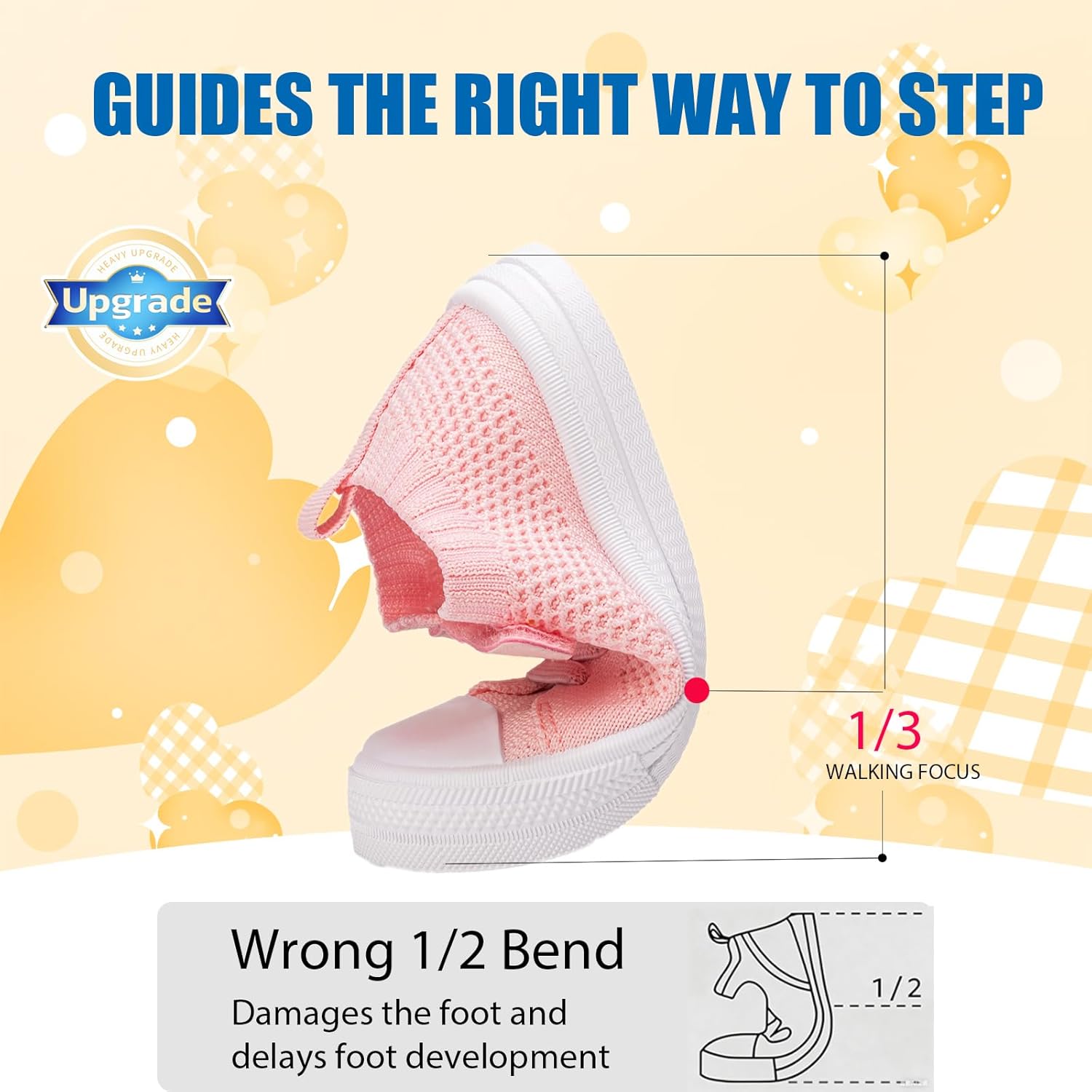 Toddler Boy Girl Shoes Breathable Walking Sneakers Easy Slip on Shoes-1155 - Image 2