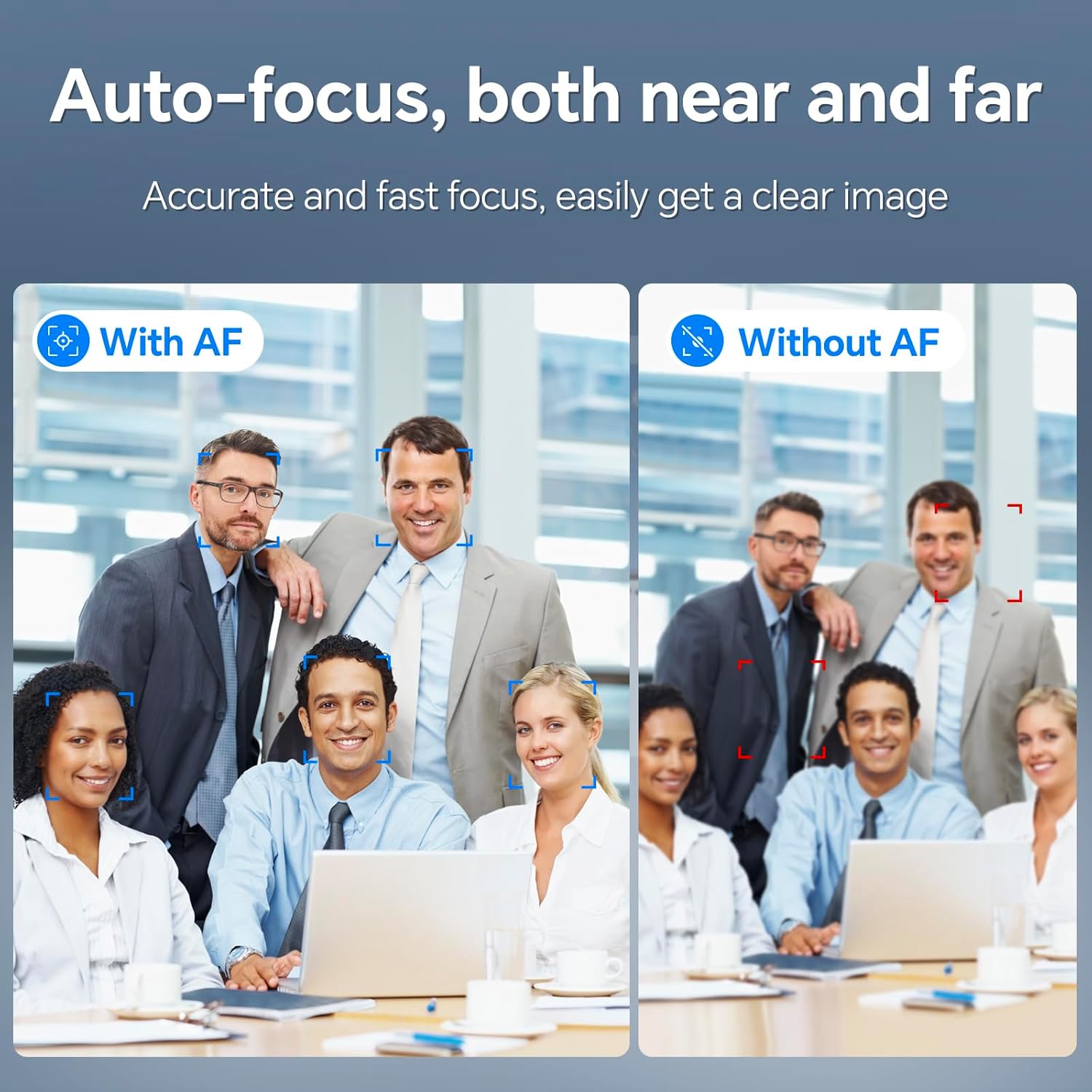 N newline 4K Webcam for PC, 4K UHD USB Webcam with Microphone, New Upgraded Auto Focus, Low Distortion, Privacy Cover, PC Camera for Zoom, Skype, Teams, Laptop, Conferencing, Calling, NewEye 60s - Image 3