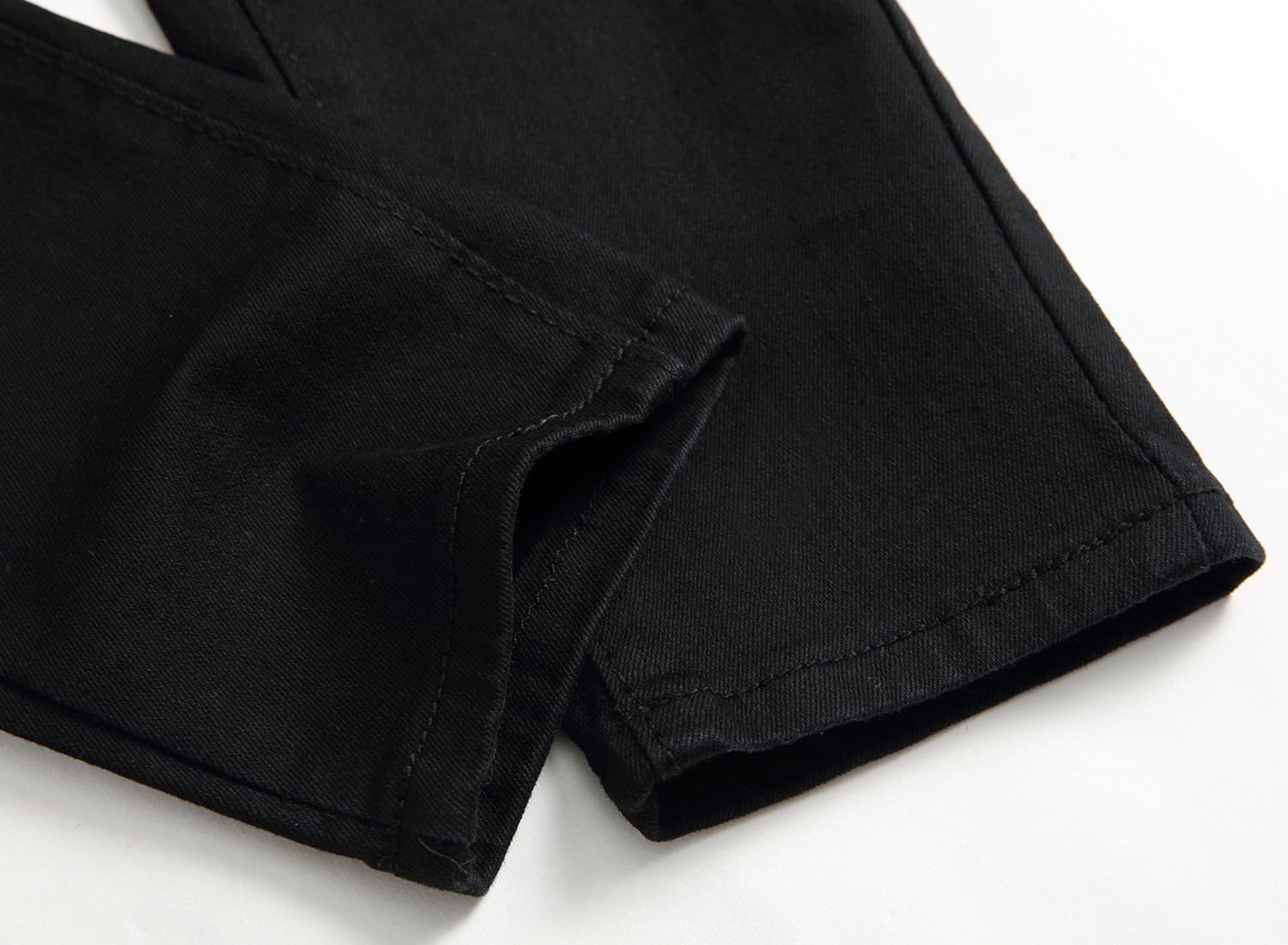 Boy's Skinny Fit Ripped Destroyed Distressed Stretch Slim Jeans Pants - Image 7