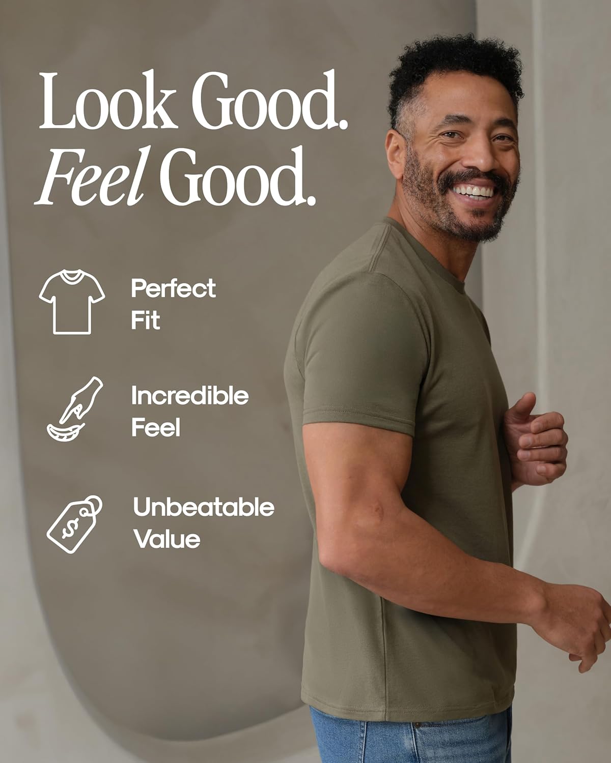 True Classic Mens T-Shirts – Short Sleeve Crew Neck T Shirts for Man, Cotton Blend Plain Novelty Men's T-Shirts - Image 5