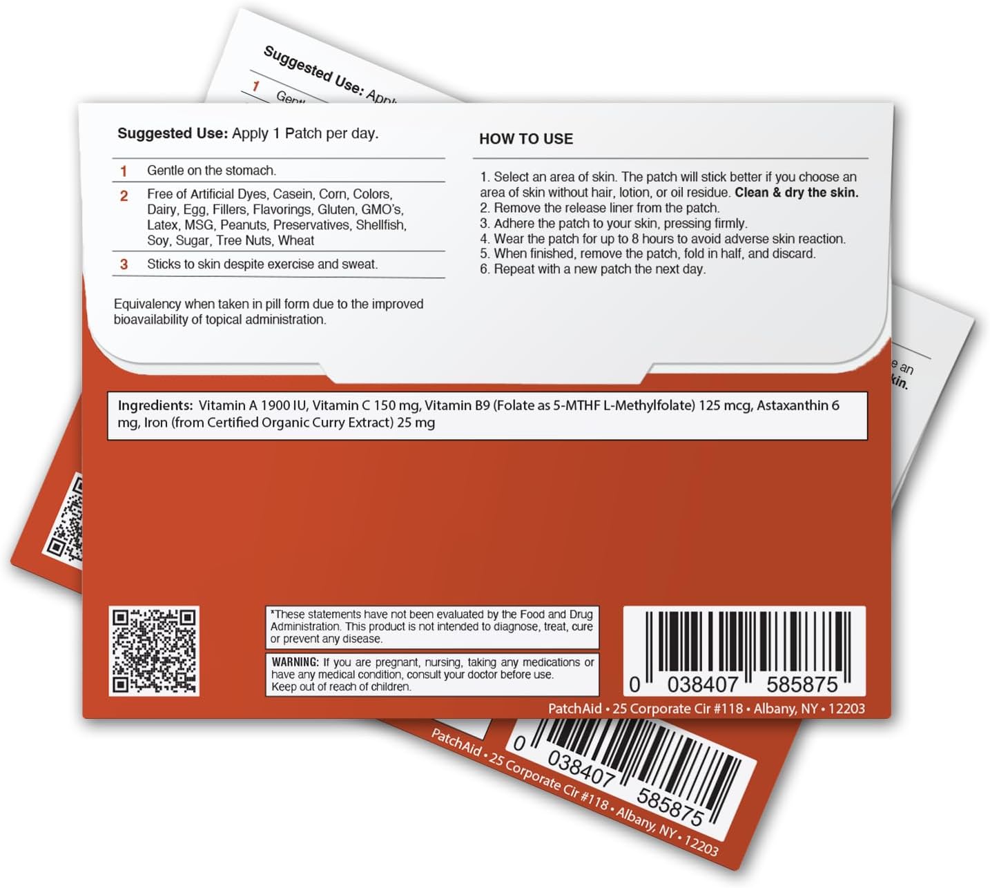 PatchAid Kids Iron Plus Topical Patch 30-Day Supply - Image 2