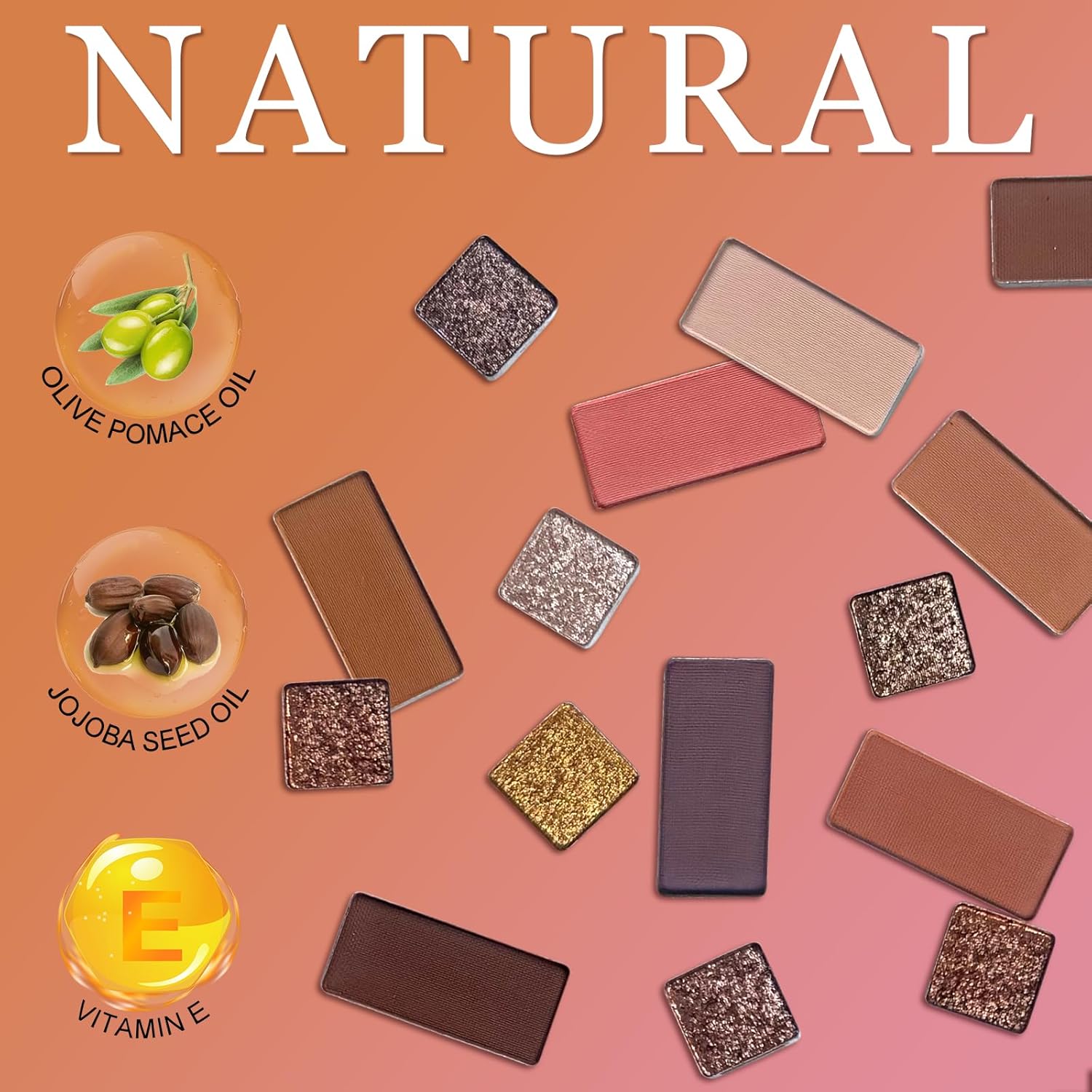 O'CHAIN Professional 40 Colors Eyeshadow Makeup Palette, Matte Shimmer Glitter Eye Shadow Pallet Valentine's Gift, Highly Pigmented Colorful Powder Long Lasting, Cruelty-Free - Image 8