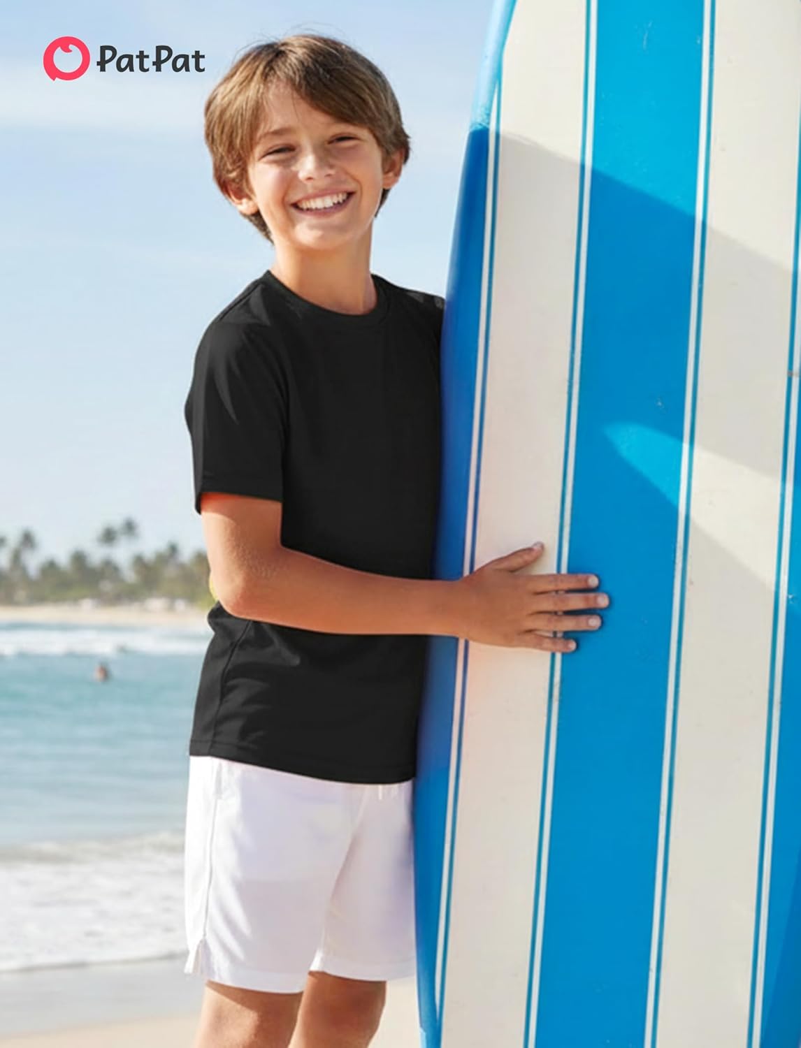 PATPAT Boys Neon Shirt 5T to Youth Dry Fit Athletic UPF 50+ T Shirts Short Sleeve Rash Guard Performance Sports Undershirt - Image 5