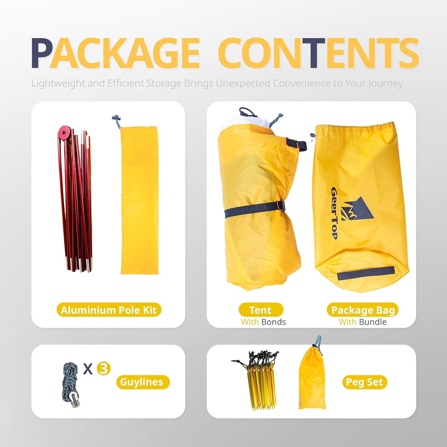 GEERTOP Ultralight 2 Person Tent Waterproof Two Man Backpack Tents for Outdoor Camping Backpacking - Image 7