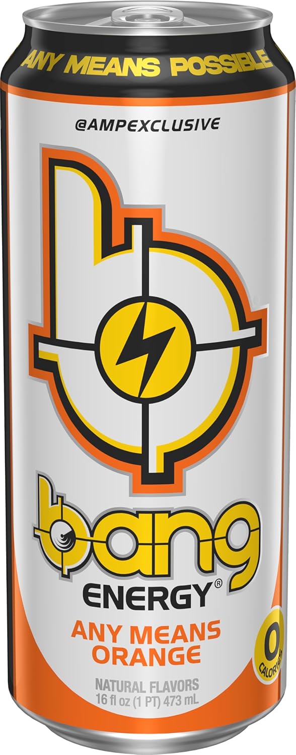 Bang Energy Any Means Orange, Sugar-Free Energy Drink, 16-Ounce | Pack of 12 - Image 3