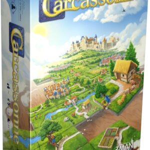 Asmodee Carcassonne Board Game – Classic Tile-Laying Strategy Game, Family Fun Medieval Adventure for Kids & Adults, Ages 7+, 2-5 Players, 35 Minute Playtime