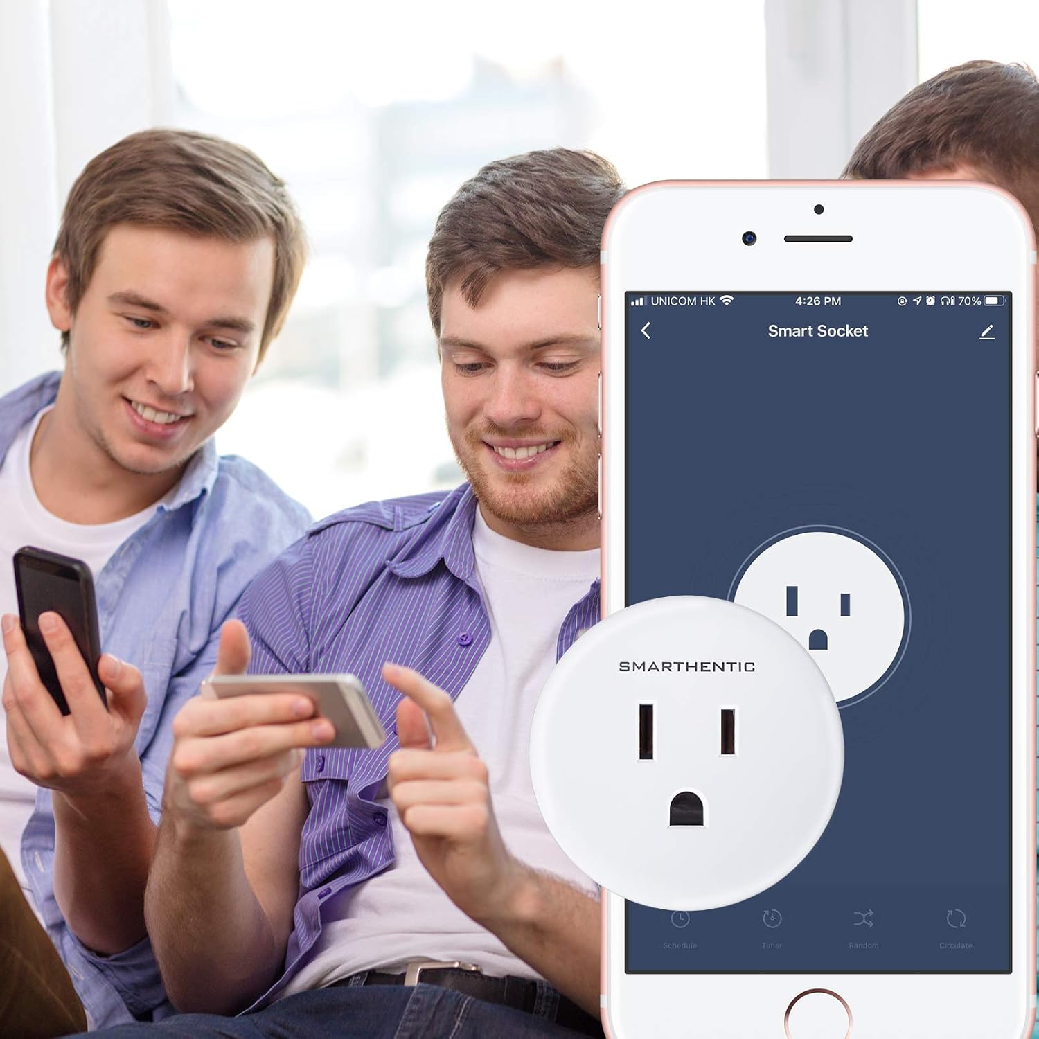 Smart Plug, WiFi Light Switch, Outlet Timer, Amazon Alexa Google Home Voice, APP and Remote Control, Smart Devices, Gadgets, Home Improvement Outlet Extender, 2.4ghz Network, Pack of (1) - Image 5