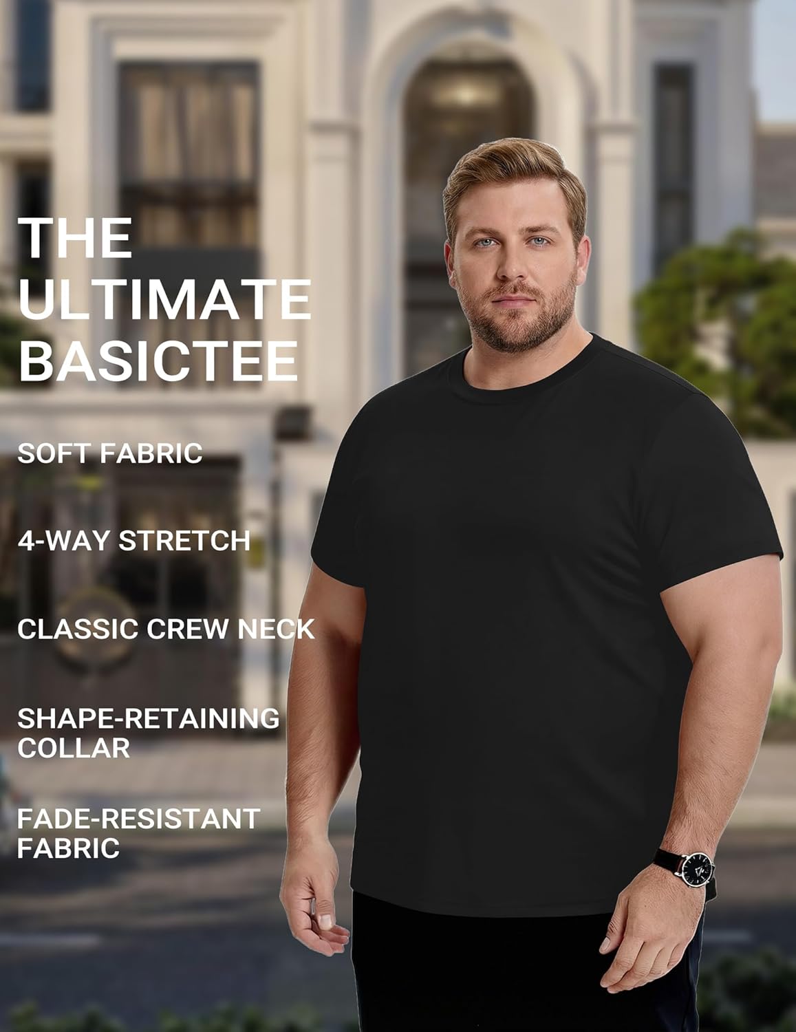 COOFANDY Men's Short Sleeve T-Shirts Crew Neck Casual Summer T Shirts 1-3 Pack Basic Tee Shirt - Image 5