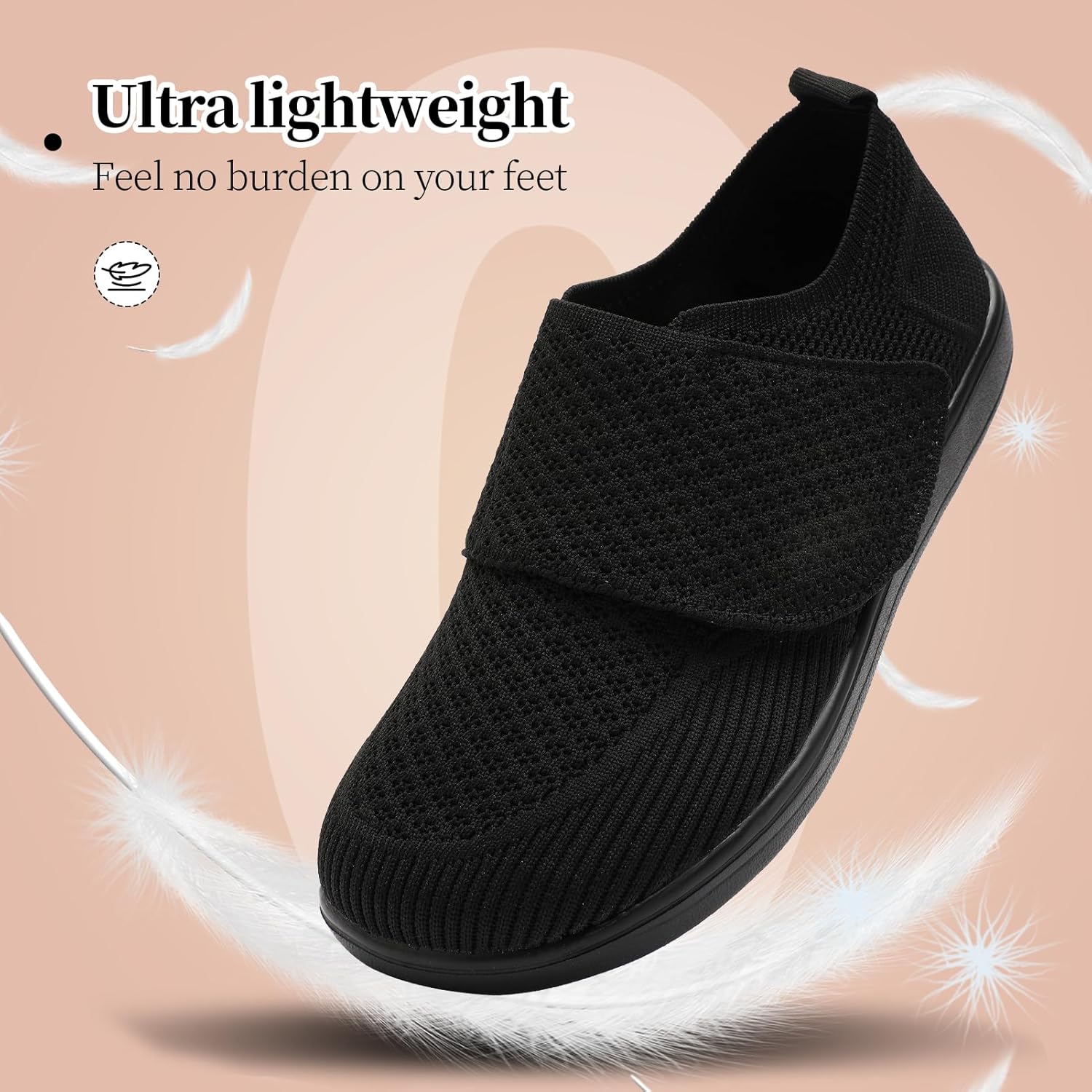 Diabetic Shoes for Women Wide Toe Box Adjustable Slip On Orthopedic Sneakers Zapatos para Diabéticos Mujer Comfortable Walking Women Shoes for Swollen Feet - Image 3