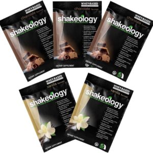 Shakeology Sampler Pack Whey Protein Powder, Gluten Free Superfood Protein Shake with Supergreens, Probiotics for Gut Health, Adaptogens, Vitamins, 16g Plant Protein per Serving