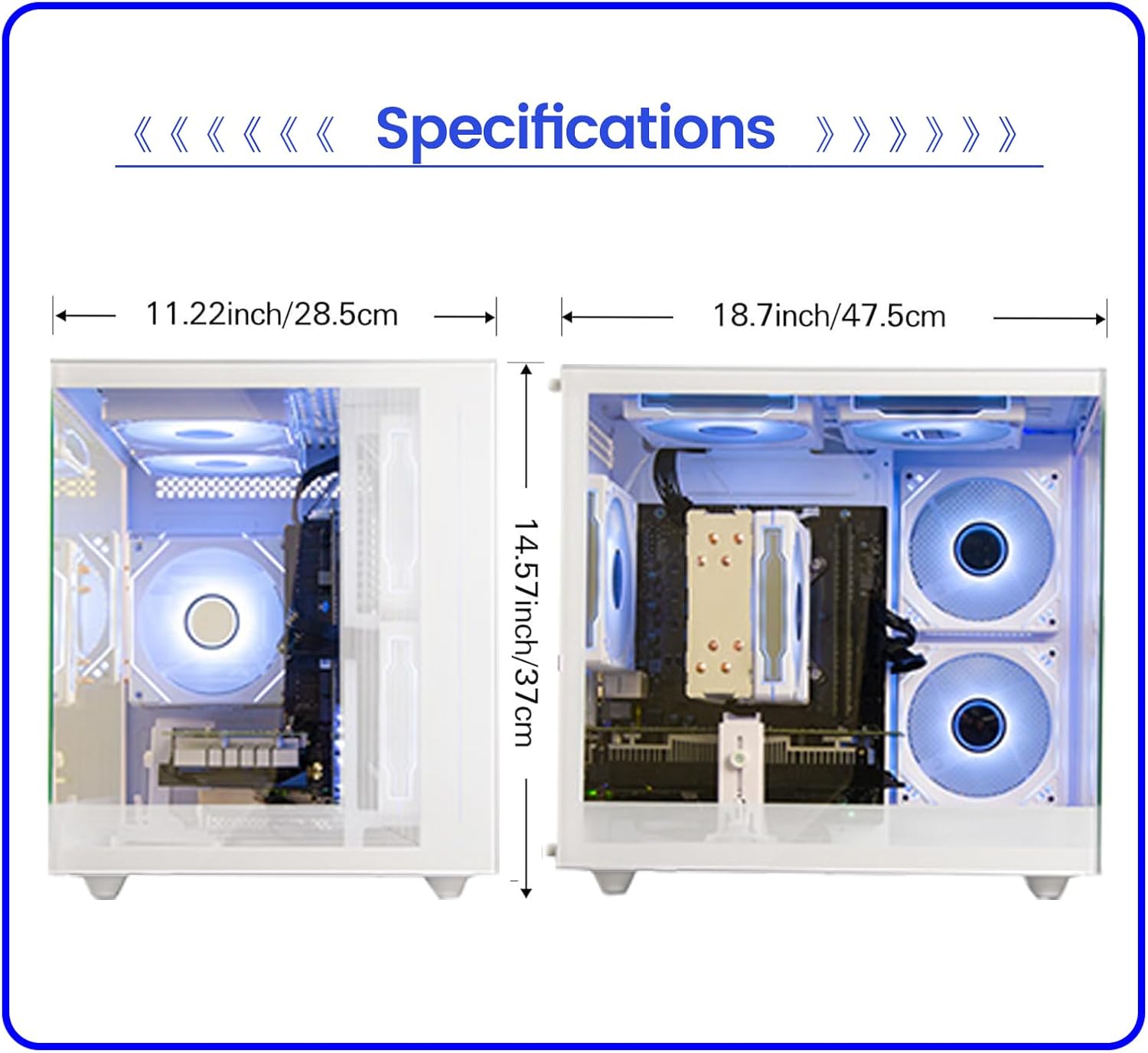 Prebuilt Tower Gaming PC, Ryzen 7 5700X (8-Core/16-Thread, Up to 4.6GHz), RTX 3050 6GB, 16GB DDR4 RAM, 512GB NVMe SSD, WiFi6, 4K Editing/Streaming/VR, High End Desktop Computer - Image 6