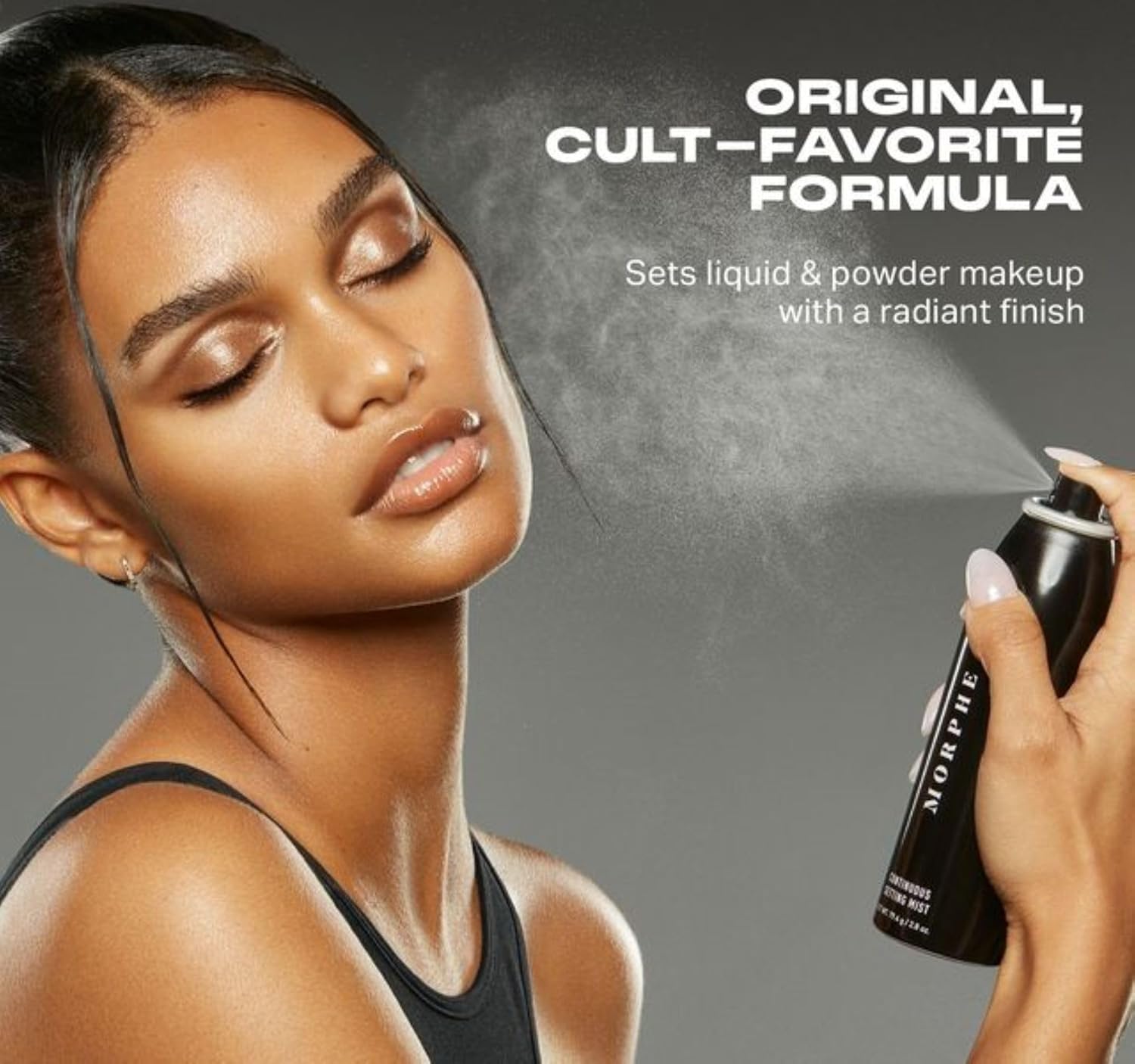 MORPHE Rich & Foiled Eyeshadow Palette - Rose to Fame (0.35 oz) + Continuous Setting Spray (2.8 oz) - Ultra-Pigmented Metallic Shadows & Long-Lasting Makeup Finish - Image 5