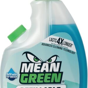 Mean Green Refillable Ultra Powered CONCENTRATE Glass Cleaner, Fresh, 14.3 Ounce