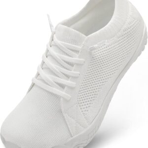 LeIsfIt Women’s Barefoot Shoes Slip-On Sneakers Wide Toe Box Minimalist Shoes for Walking Hiking Trail Running