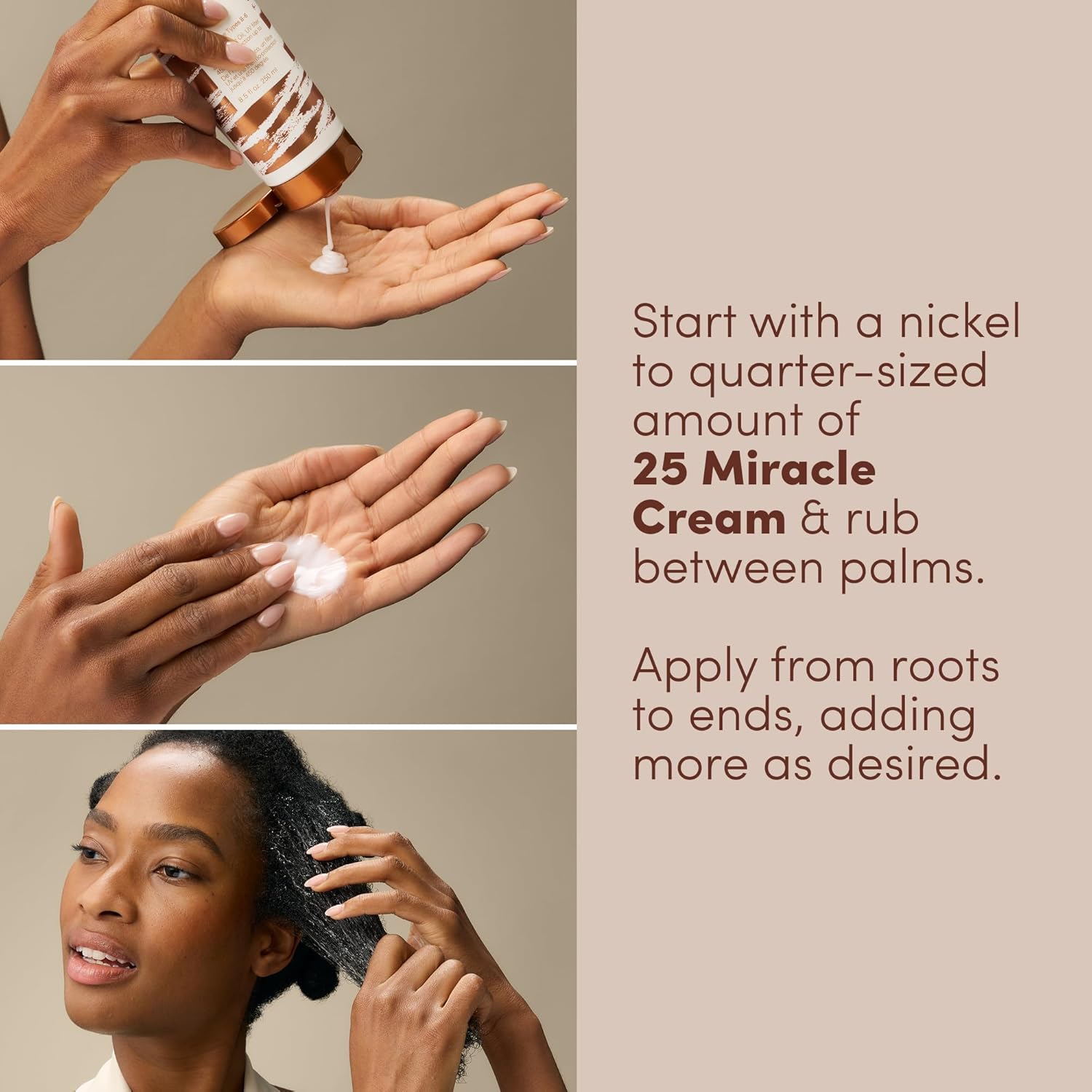 Mizani 25 Miracle Leave-In Cream - Hydrating Curl Cream with Coconut Oil, Curl Defining Leave In Conditioner, Anti Frizz, Heat Protectant, Silicone-Free, Sulfate-Free - Image 5