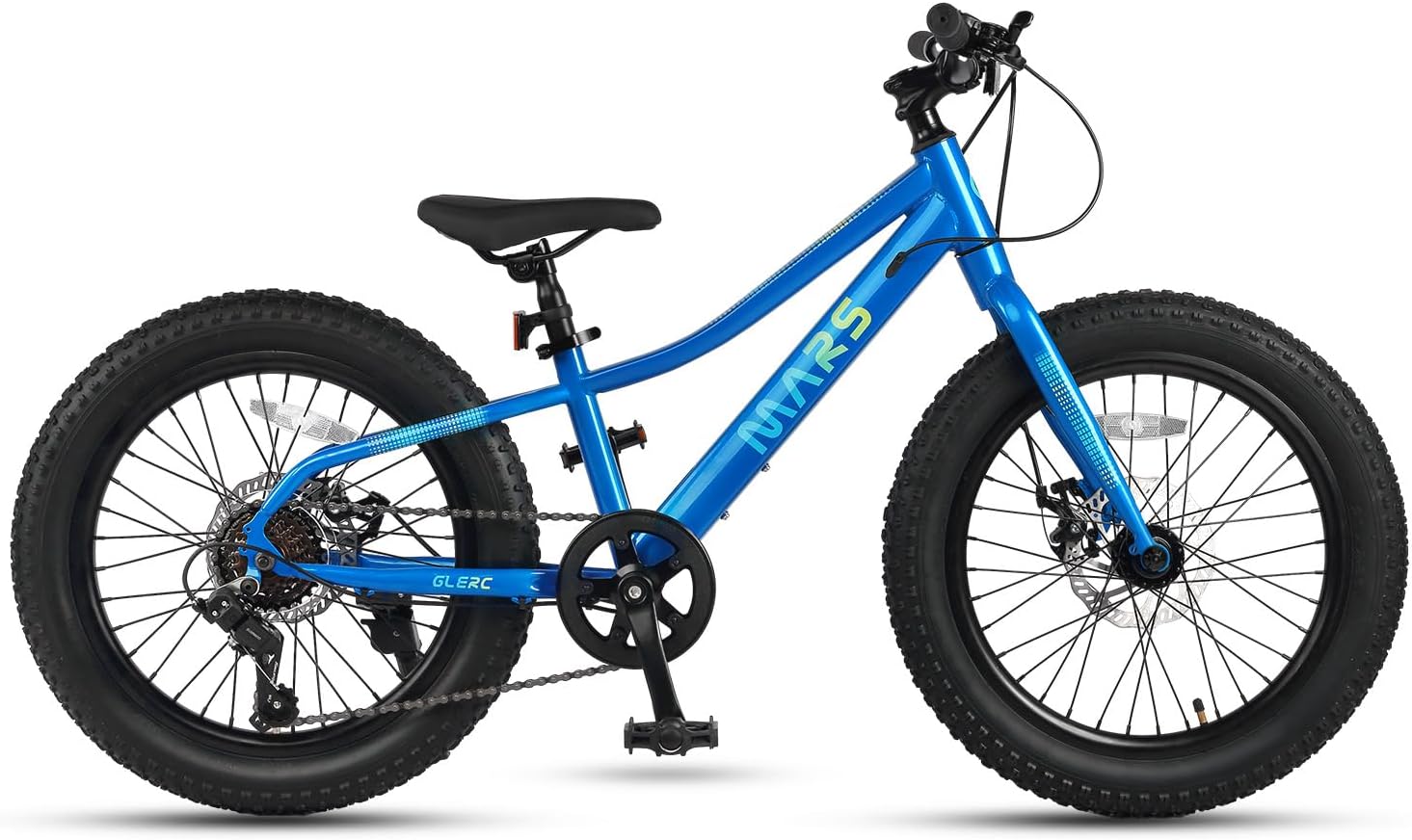 Glerc Mars Kids Mountain Bike, 20 24 Inch Fat Tire Bike for Teen Ages 6-14 Year Old, Bicycle with 2.8-Inch Wide Tires and 6 Speed Drivetrain, Multiple Colors - Image 7