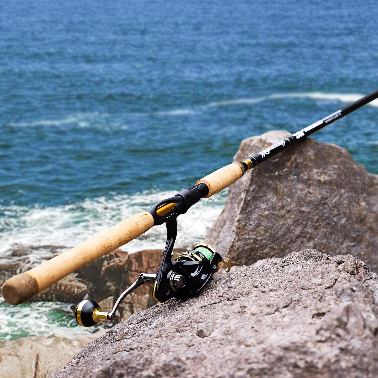 Sougayilang 7’ Fishing Rod and Reel Spinning Combo, 2 Piece Fishing Rod, Size 4000 Reel, Right/Left Handle Position, Suitable for Inshore Fishing - Image 6