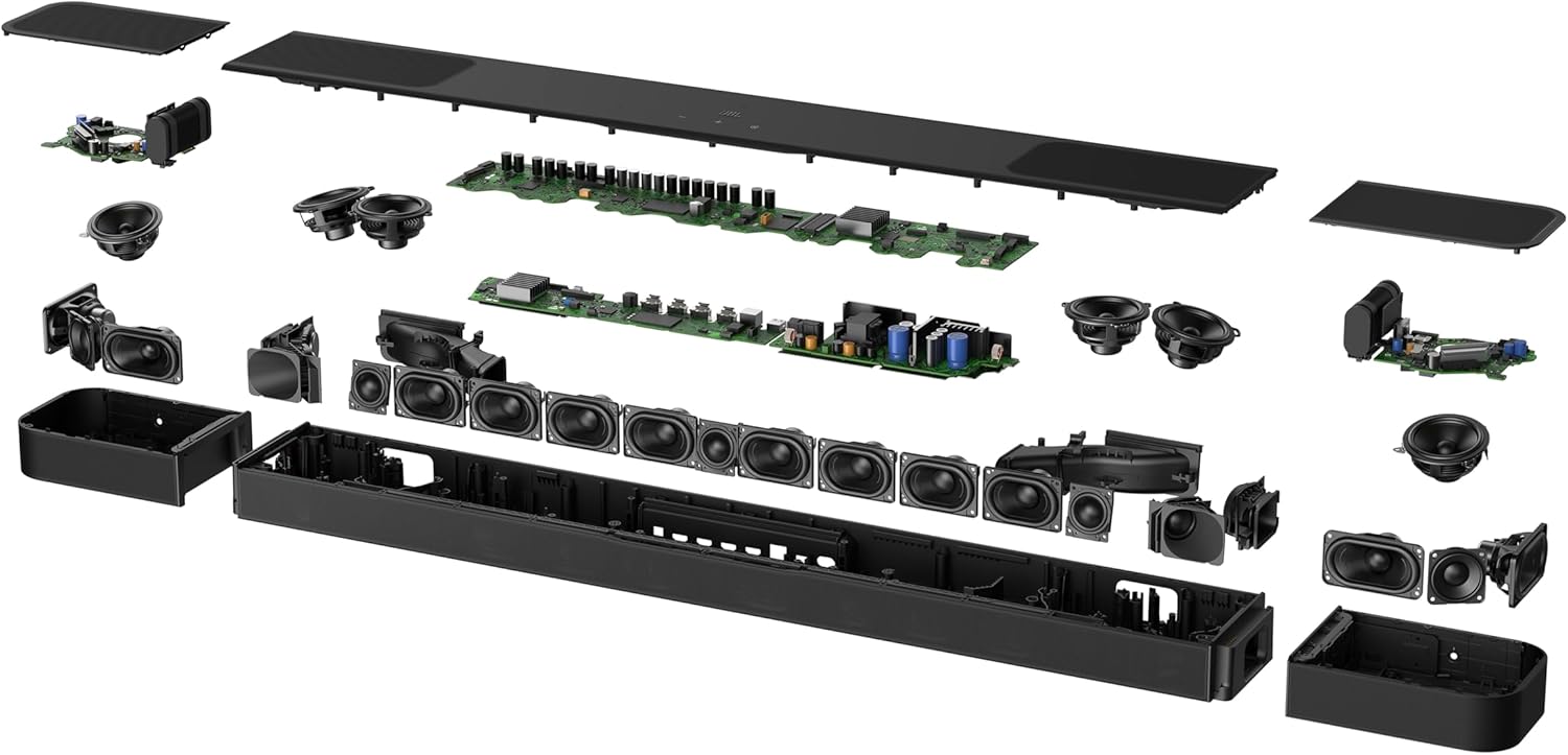 JBL Bar 1300XMK2-11.1.4 Channel soundbar System with Detachable Surround Speakers & Dolby Atmos® & DTS:X®, 1570W max Output Power & a 12" Wireless subwoofer (Black) - Image 4