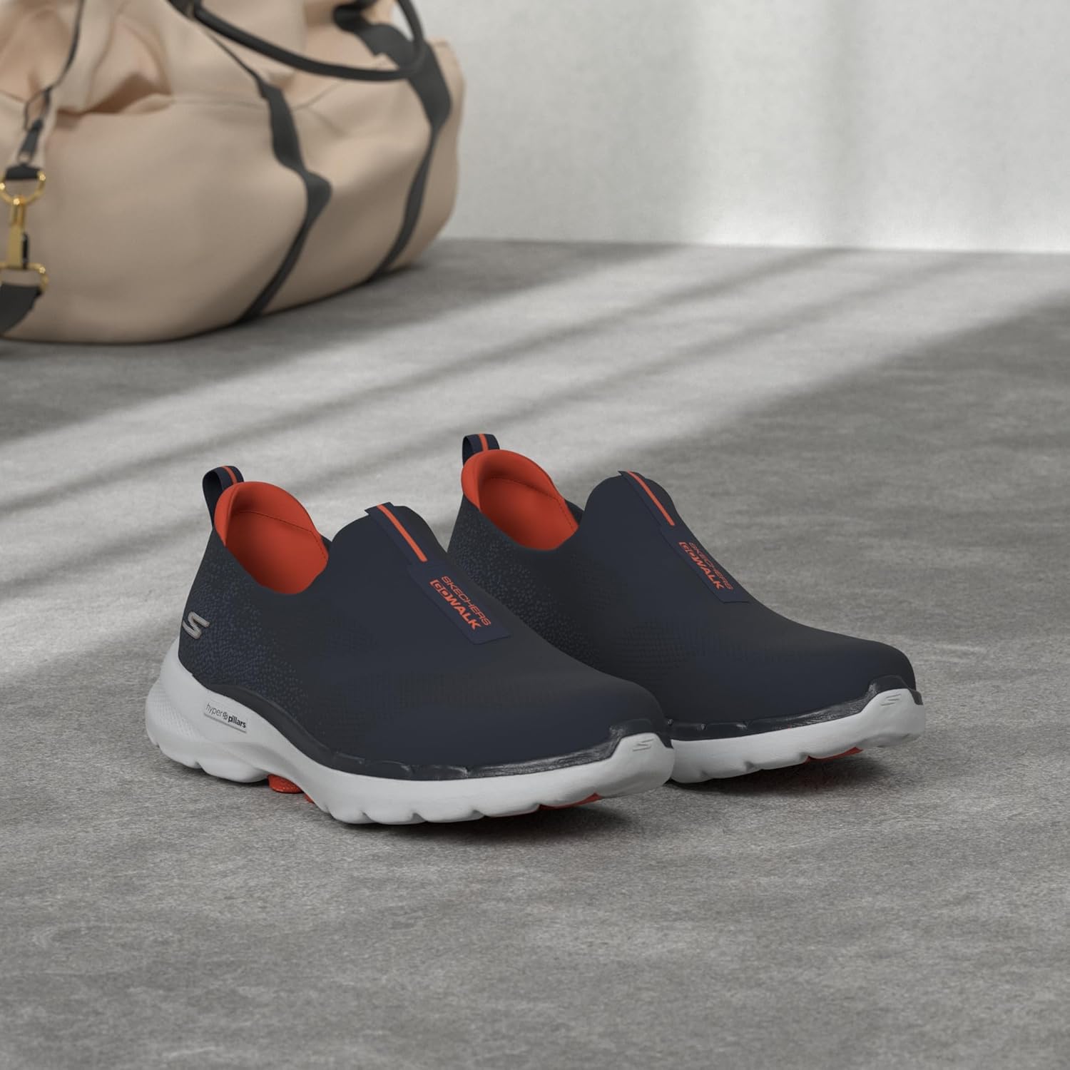 Skechers Men's Go Walk 6 Stretch Fit Slip-On Athletic Performance Walking Shoe - Image 2