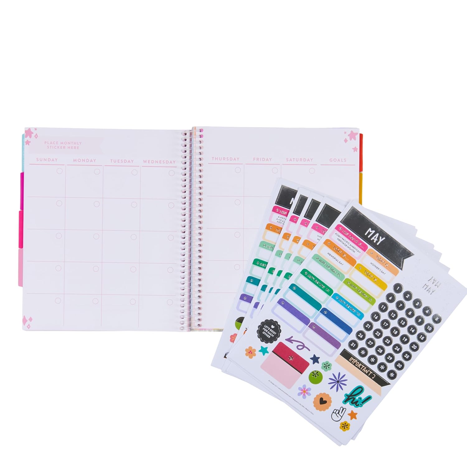Erin Condren Kids Planner, 7"x9" Calendar and Activity Book for Kids, Daisy Dream Covers with Durable Kid-Friendly Plastic Coil. Helps Kids Track Activities and Stay Organized - Image 6