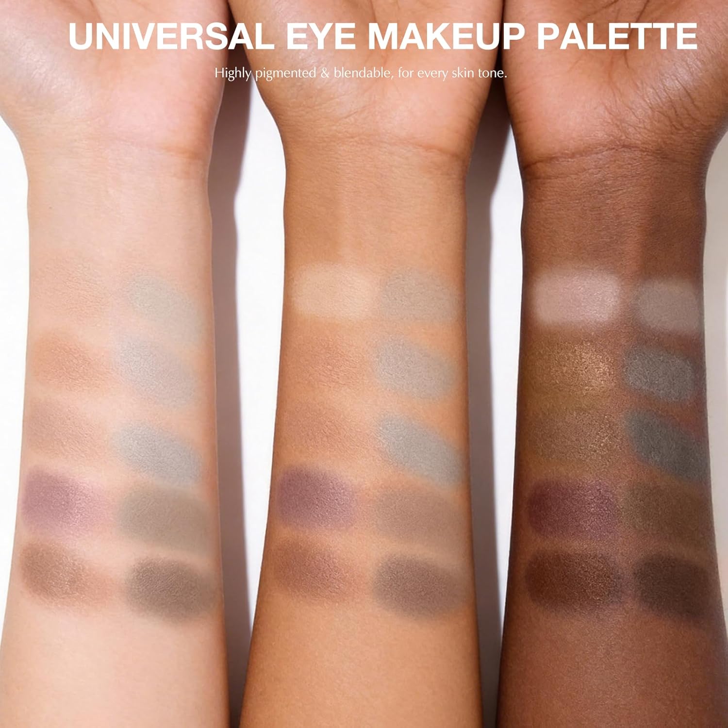 10 Colors Matte Neutral Eyeshadow Palette, Taupe Brown Mauve Nude Eye Shadow for Older Women, Blendable Long Lasting Natural Grey Smokey Eyeshadow Cool Toned Contour Makeup Palette - Image 5